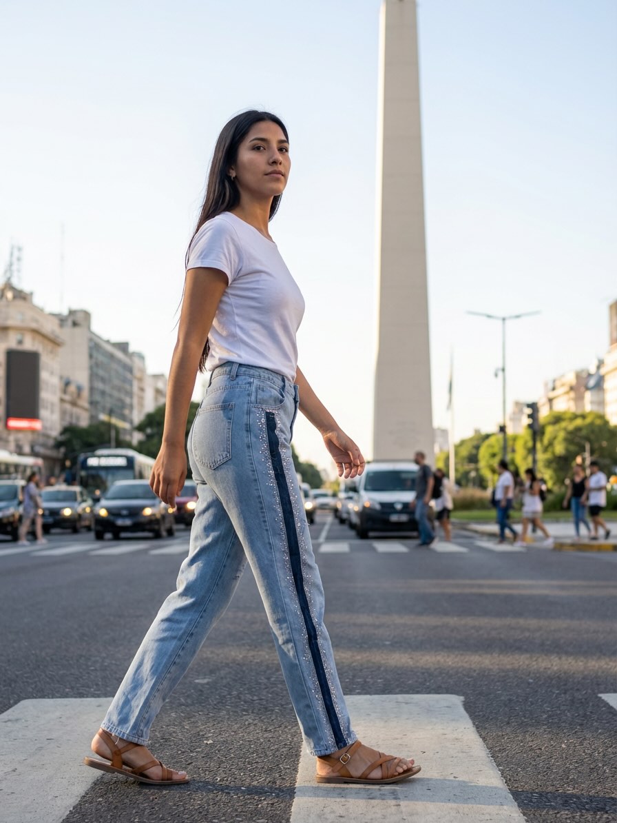 Jean celeste cristales